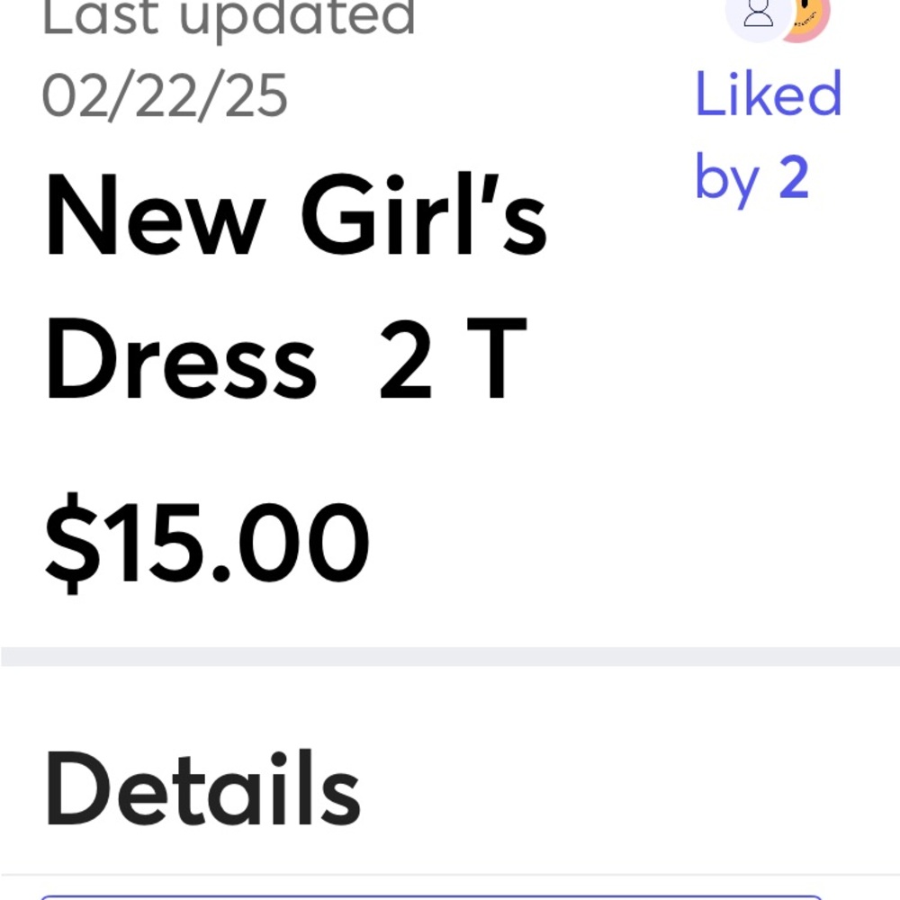 Kelly's Kids Blue and White Overall Style Dress size 2T - Picture 8 of 10